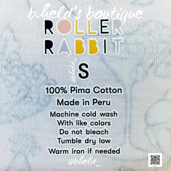 Roller Rabbit Party Toile Pajamas in Pink Size Small (S) Brand New NWT - Picture 9 of 14